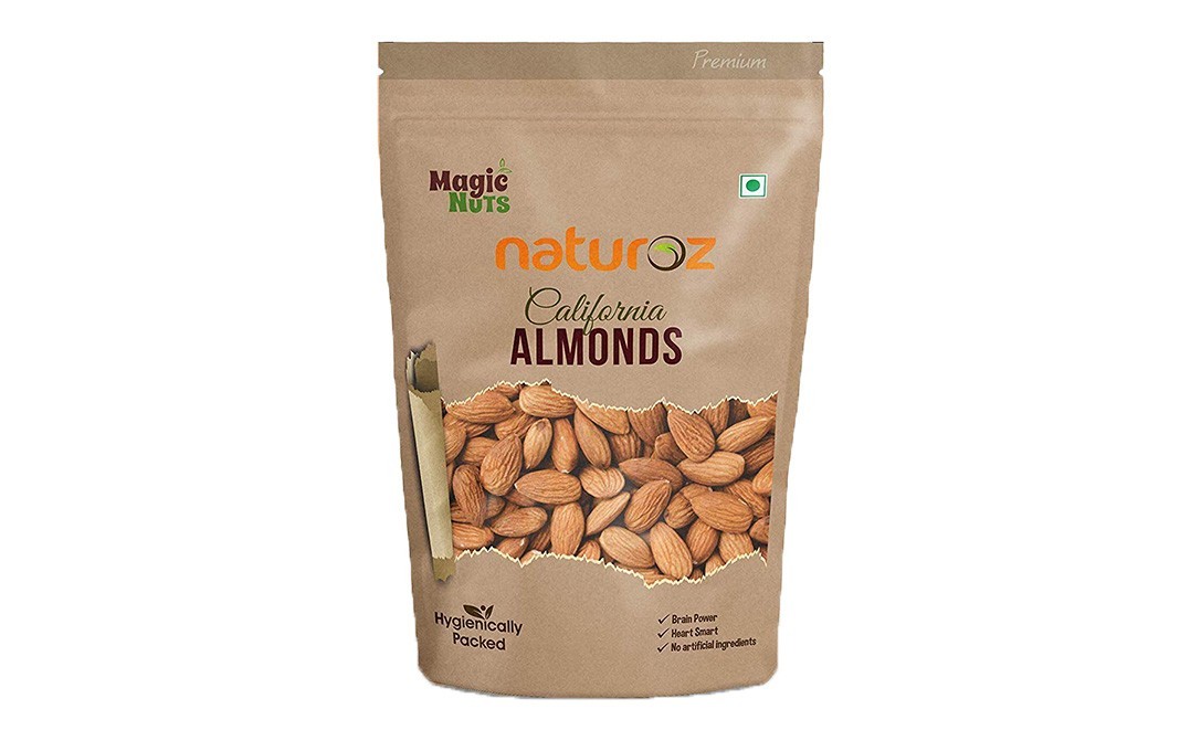 Magic Nuts Naturoz California Almonds    Pack  500 grams